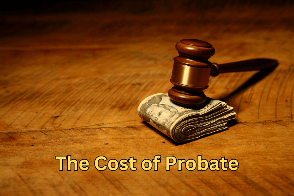 Fingerscan Digital Probate cost. Money and hammer