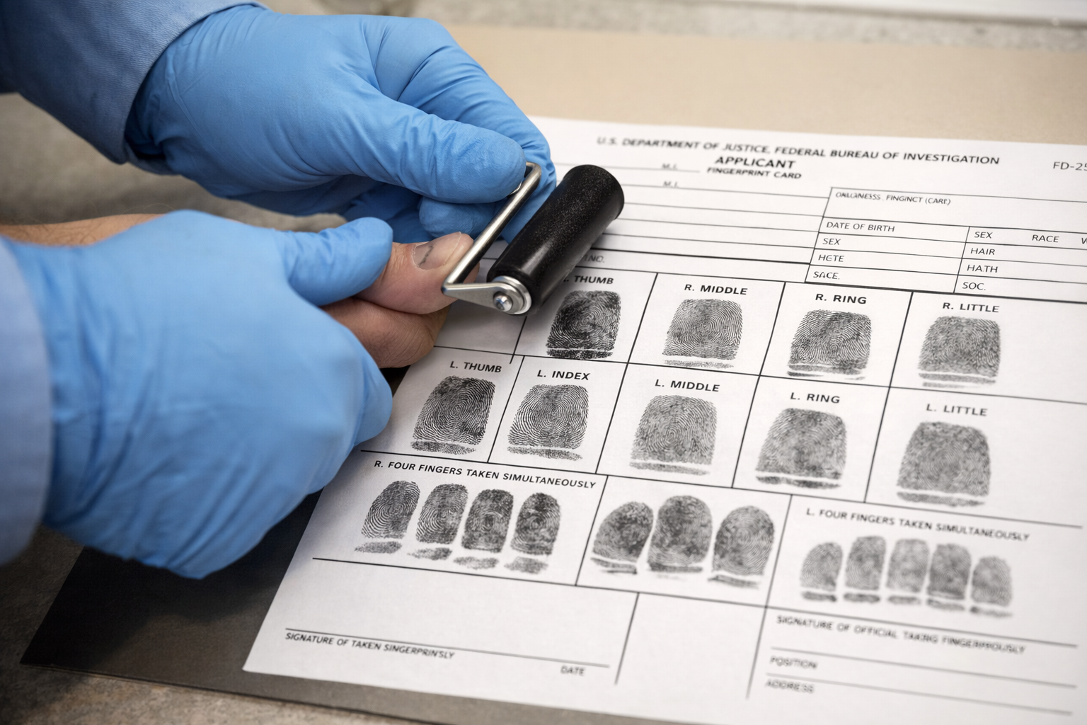 FD-258 ink card processing FINRA multi-state licensing