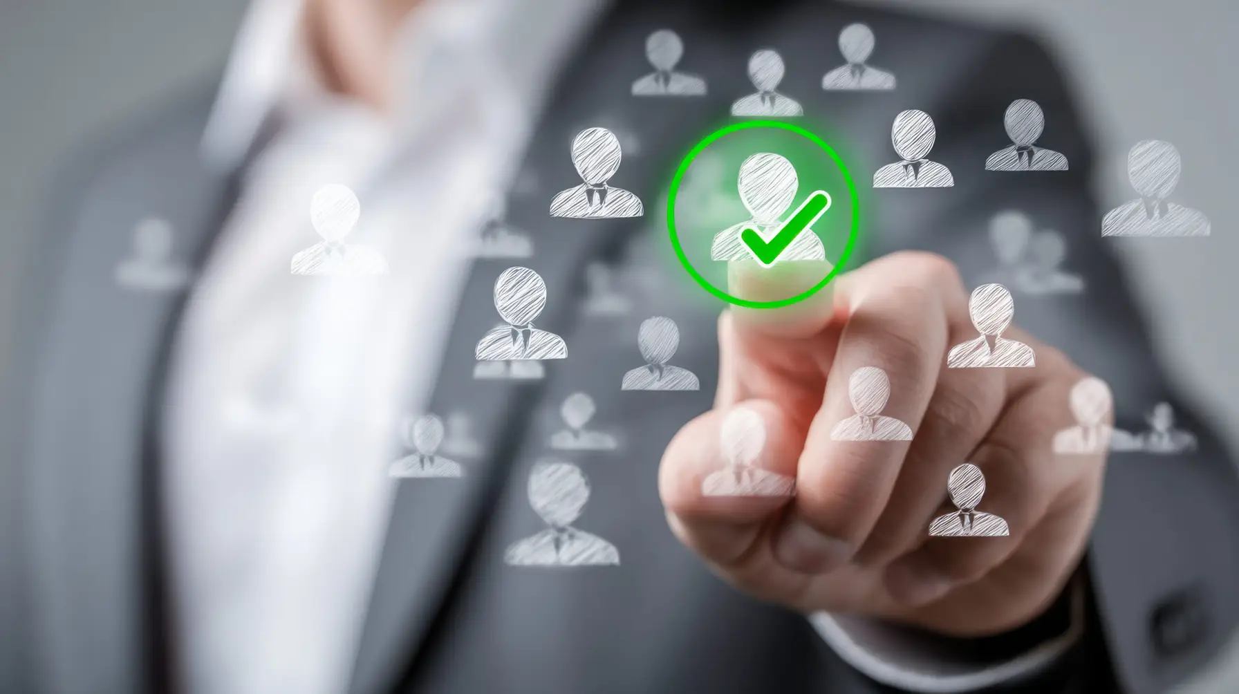 Staffing agency selecting candidates for recurring high-volume fingerprint screening on an employer account