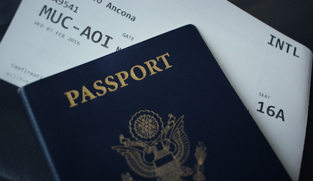 Passport and documents prepared for a California apostille